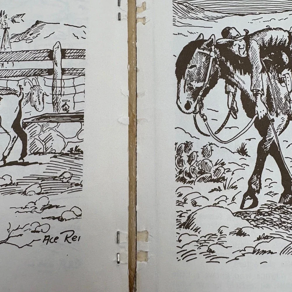 Ace Reid Cowpokes Wanted Vintage 1964 Western‎ Cartoon Book Fred Gipson Intro